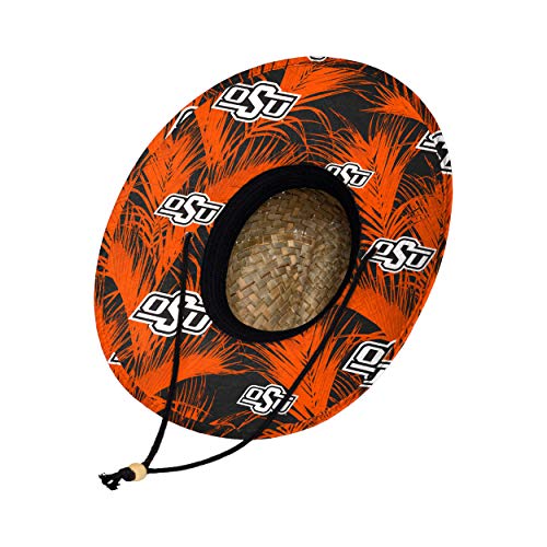 Image of FOCO Men's NCAA College Team Logo Floral Straw Sun Hat