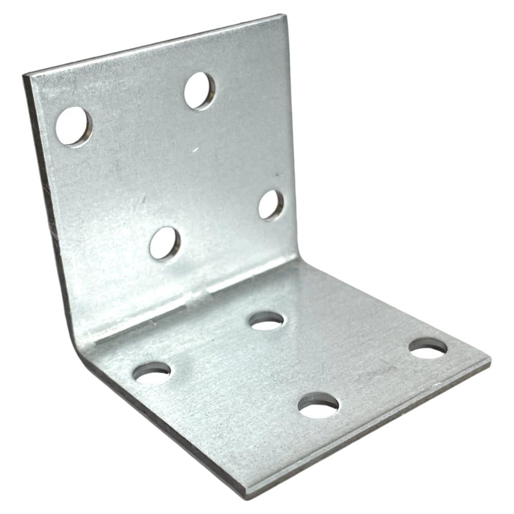 Conector angular de 2 mm, ángulo de montaje – 100 unidades de conectores de madera en ángulo de metal 40 x 40 x 40 mm – Conector de viga pequeño – Ángulo de montaje ángulo de construcción
