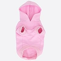Vista 4 de LOPHIPETS Sudaderas con capucha de algodón para perros pequeños, chihuahua, ropa para cachorros, abrigo para clima frío, color rosa, S