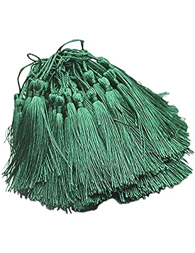 Catálogo para Comprar On-line Borlas favoritos de las personas. 47 MSCFTFB - 120 borlas de seda de 5 pulgadas con trabillas para colgar, mini borlas, kits de borlas de Mala para marcadores, arete, atrapasueños, joyas, cinturón para decoración...