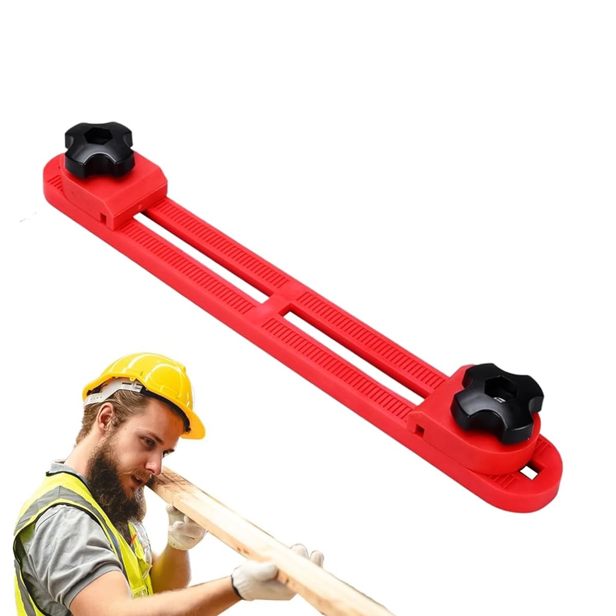 Serplex® Adjustable Saw Guide for Woodworking, Universal Fit for 4-6 Inch Circular Saws, Precision Cutting Machine Base Guide, Rugged Nylon, Easy Installation, For Straight & Angled Cuts - Image 6 thumbnail