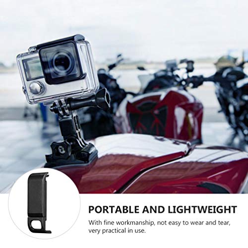 VILLCASE Tampa Lateral da Bateria da Câmera para Gopro Hero 9 Porta Preta da Tampa Lateral da Bateri