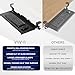 VIVO Large Keyboard Tray Under Desk Pull Out with Extra Sturdy C Clamp Mount System, 27 (33 Including Clamps) x 11 Inch Slide-Out Platform Computer Drawer for Typing, Black, MOUNT-KB05E