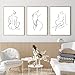 Minimalist Line Wall Art Woman Body Outline Wall Art Prints Women Figure Drawing Painting Body Line Art Wall Decor Female Wall Art Abstract Woman Silhouette Canvas Aesthetic 16x24x3 Inch Unframed