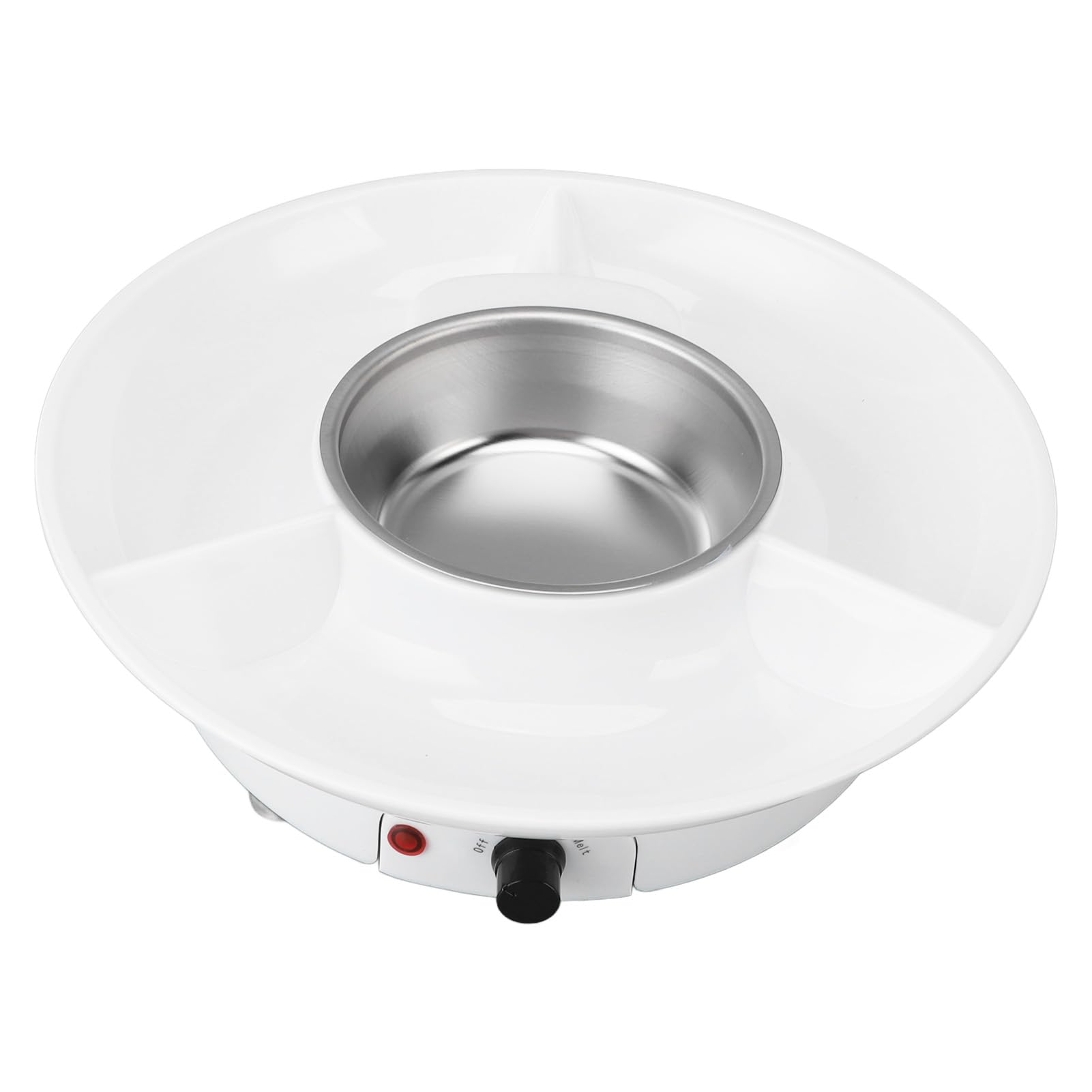 Pyhodi Set Elettrico Pentola per Fonduta Premium, Set per Fonduta di Cioccolato da 25 W 2 Marce con 10 Forchette per Feste per Appuntamento Notturno, Set Pentola per