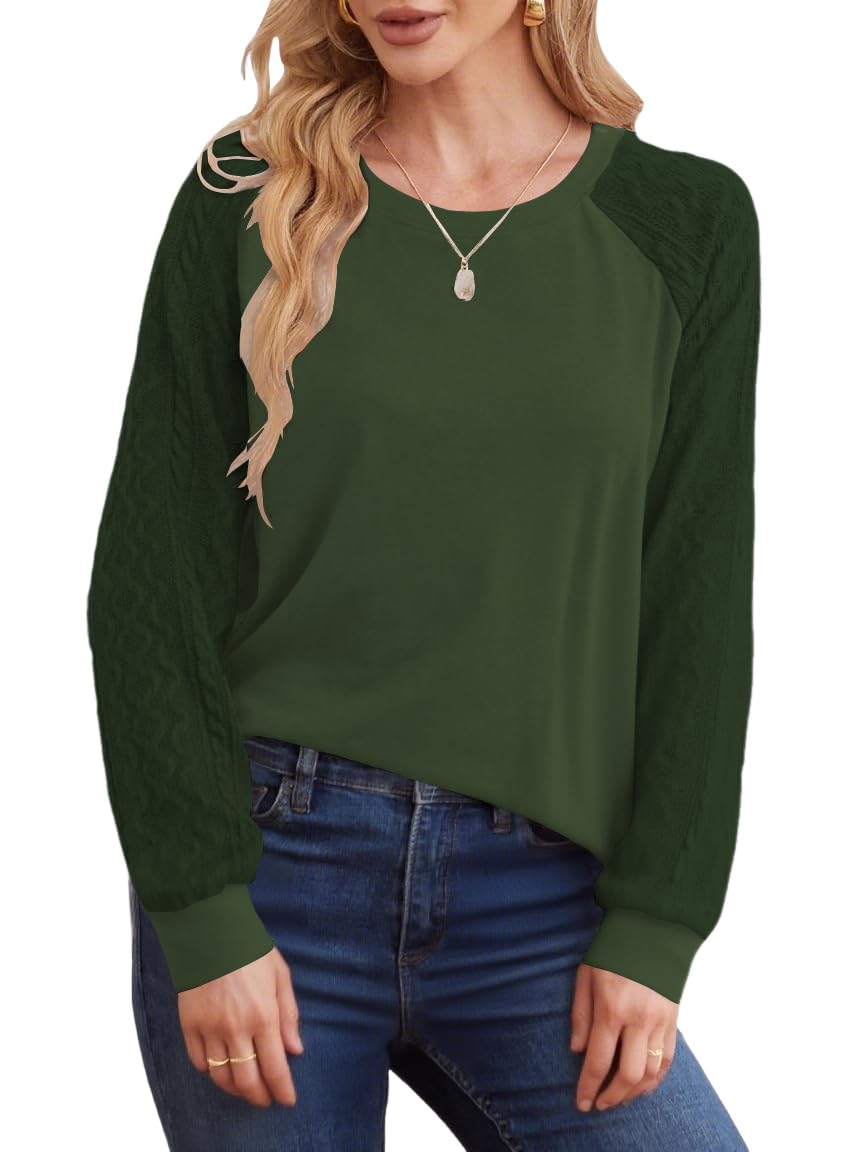 Cuptacc Pull Femme Chic Et Elegant Sweat Haut Thermique Femme Manches Longues Col Rond Automne Hiver