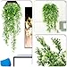 CATTREE Artificial Hanging Vine, Weeping Willow Plastic Plants Greenery Fake Plants Faux Ivy UV Resistant for Indoor Outdoor Garden Door Wall Baskets Wedding Party Table Decor Decoration Green 4 Pcs
