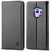 SHIELDON Galaxy S9 Case, Genuine Leather Premium Galaxy S9 Wallet Case Folio Cover Stand Feature with Credit Card Slots Full Protection Case Compatible with Galaxy S9 5.8 Inch - Black