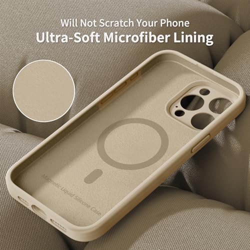 OAOA Engraved for iPhone 15 Pro Max Case, Milk Tea Flower - image 6