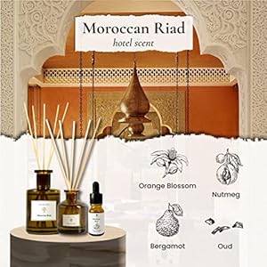PRISTINE Moroccan Riad/Inspired by Venetian Reed Diffuser for Home | Refreshing Blend of Bergamot, Orange, Earthy Oud Reed Diffuser Set, Oil & Reed Diffuser Sticks-Home & Office Decor-Fragrance Gift PRISTINE Moroccan RiadInspired by Venetian Reed Diffuser for Home Refreshing Blend of Bergamot Orange Earthy Oud Reed Diffuser Set Oil Reed Diffuser Sticks Home Office Decor Fragrance Gift
