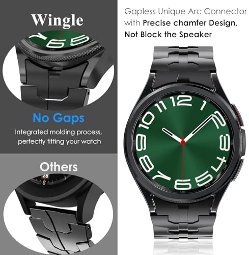 Bracelet sans espace Galaxy Watch 7 acier ajustable contre l'usure - 3