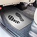 50Pcs Car Mat Paper, Floor Mats Dealership Paper Car Mats, Printed with Cute Footprint Automotive for Auto Floor Protection Supplies1