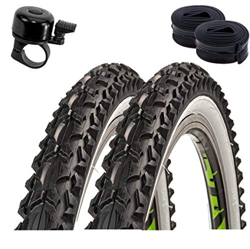 2 x Roverstone 24' Fahrradreifen Fahrradmantel Weißwand 57-507 (24x2,125)...