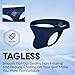 ZAIGGUT Mens Sexy Thong Underwear Low Rise Striped Male Thong Bulge Pouch Thongs for Men Breathable Streatch G Strings Blue XXXL
