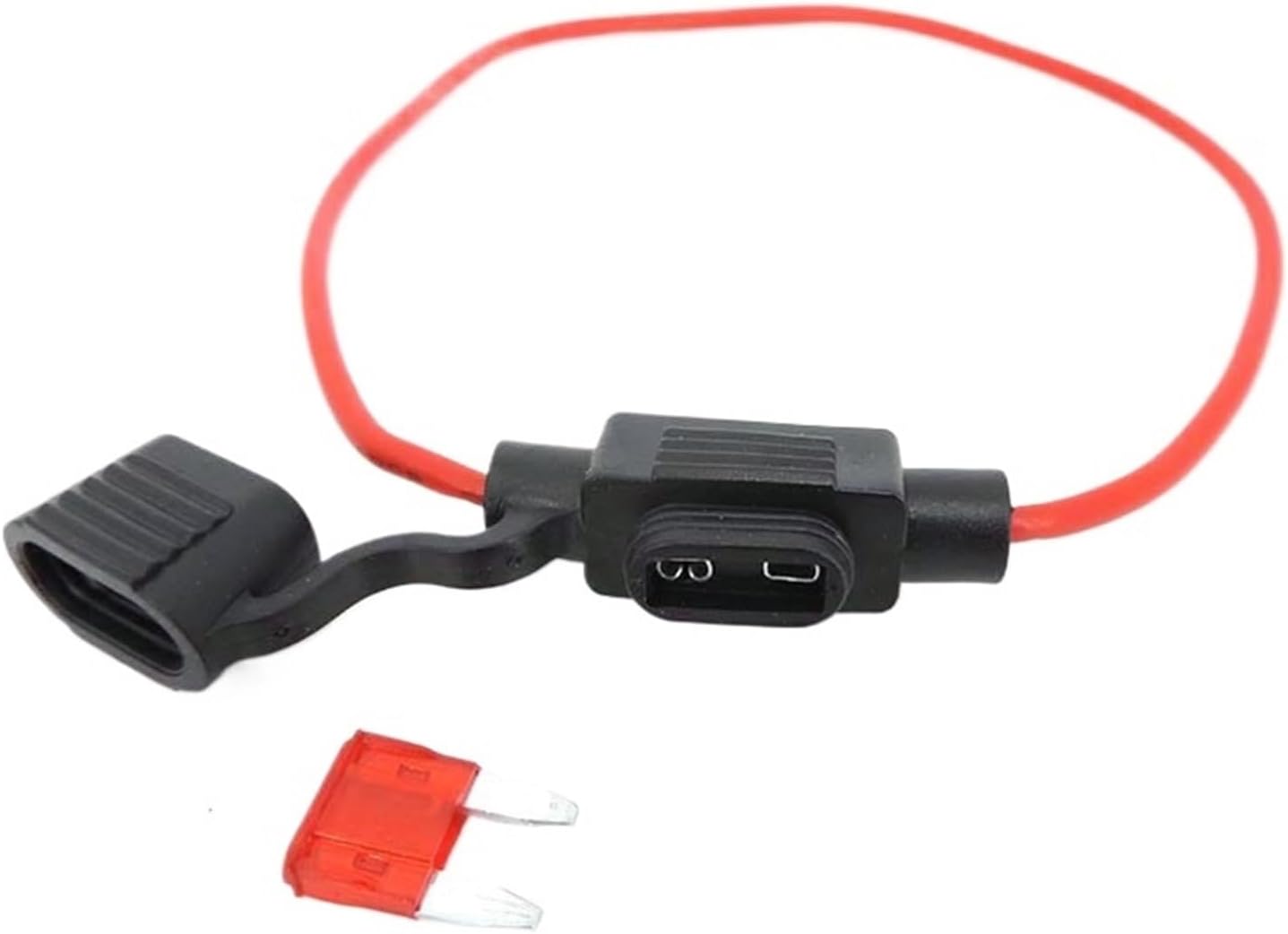 12V Car Waterproof Fuse Holder Socket TAP Adapter Small ATM APM with 5/10/20/30A Blade Car Auto Motorcycle Motorbike Fuse(40A,12awg Small,1pcs)