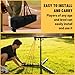 Baseball Softball Swing Trainer with 4 Power Bands, 31-43 In Adjustable Baseball Hitting Trainer with 3 Ground Nails, Sandbag, Carry Bag. Baseball Training Equipment Improve Power,Speed,Coordination