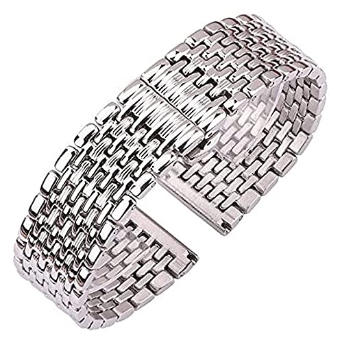 Bracelet montre acier inoxydable argent de rechange pour réparer votre montre