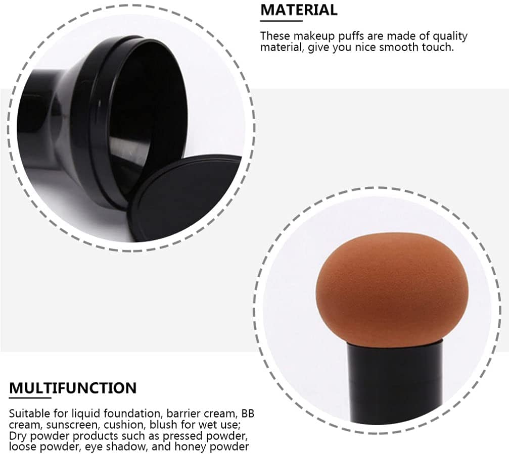 Spugna a forma di fungo, spugna per trucco, strumento di bellezza per fondotinta, 4 spugnette per trucco viso a forma di fungo, per fondotinta e fondotinta