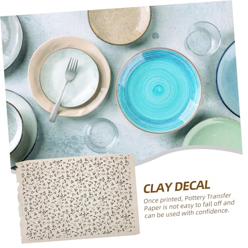Papier de glaçure céramique HAPINARY pour décors de poterie faits main