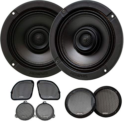 Memphis Audio MXA62HD 6.5' Direct Upgrade Speakers Compatible with Harley Davidson 2014+ Street Glide & 2015+ Road Glide