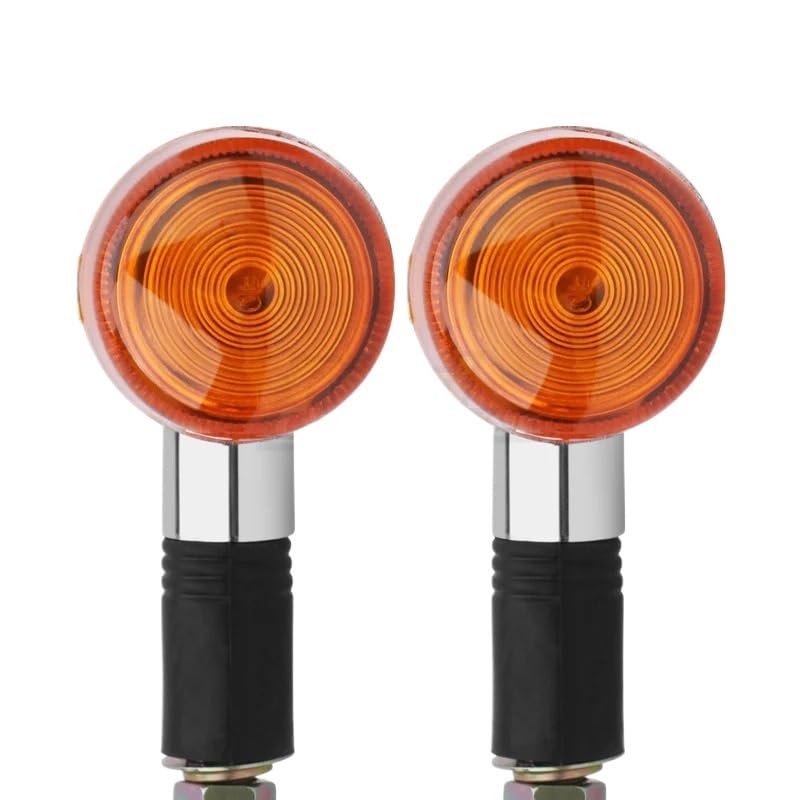 Clignotants universels motos 12V à ampoule ambre haute visibilité