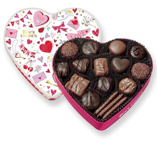 See's Candies 9.4 oz Valentine's Day Love-struck Tin