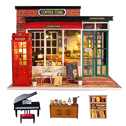 Kisoy Dollhouse Miniature With Furniture Kit, Handmade Diy House Model For Teens Adult Gift (Encounter Beauty) #TOP6