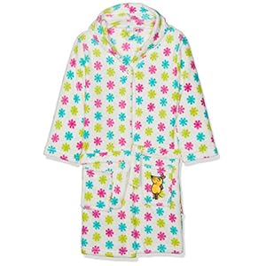 Playshoes Fleece-Bademantel DIE MAUS Blumen meisjes Badjas
