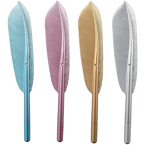dohobby 8PCS Bolígrafos Gel Pluma Pluma con diseño de pluma miniatura 4