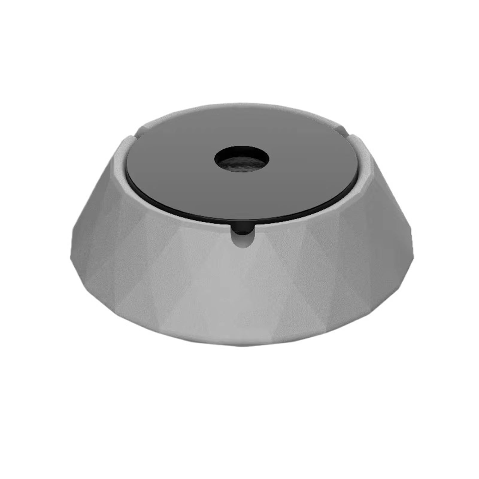Indoor Decorative Cement Ashtray Home Hotel Decoration With Lid Light Luxury Ornament for Desktop(Gris)
