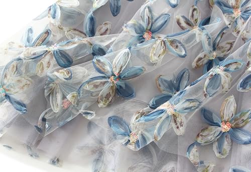 2025 Couture Floral Sequin Tulle Skirt Women's A-Line High Waist Pleated Maxi Skirts Luxury Spring Skirts4