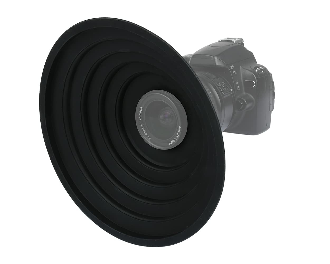 TERRIFI Rubber Lens Hood, Anti-Reflective Silicone Collapsible Len Hood, Blocks Unnecessary Reflection and Glare, Compatible with Nikon, Canon, Pentax, Sony 50-70mm Camera Lens