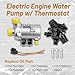 Electric Engine Water Pump W/Thermostat 11517521584 Compatible with BMW X3 Z4 X5 328i 323i 128i 528i Replaces OE# 11517546994 11517563183 11517586924