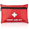 Small First aid kit, TENQUAN 100pcs Mini First Aid Kits Compact Lightweight Survial Essentials Kit Supplies for Emergencies at Home Office Travel Hiking Camping Outdoor