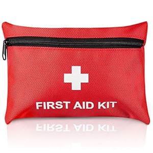 Small First aid kit, TENQUAN 100pcs Mini First Aid Kits Compact Lightweight Survial Essentials Kit Supplies for Emergencies at Home Office Travel Hiking Camping Outdoor