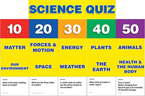 Scholastic Teacher's Friend Science Class Quiz: Grades 2-4 Pocket Chart Add-Ons, Multiple Colors (Tf5415) #TOP5