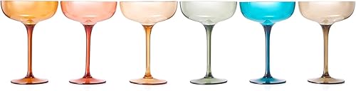 Miniatura 3 de Vasos irrompibles de plástico acrílico para Martini, Margarita, champán y cóctel, vasos grandes de 15 onzas, juego de 6 vasos de diseño europeo
