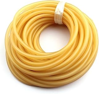 Zilimontt Tubo de goma de látex, 20 m de longitud, 10 mm de diámetro exterior y 6 mm de diámetro interior, tubo elástico para entrenamiento de fitness, deportes, torniquetes de pesca, manguera