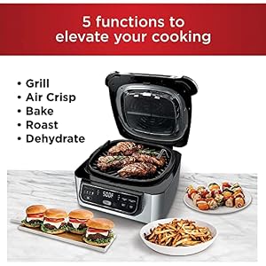 Ninja Foodi 4qt 5-in-1 Indoor Grill and Air Fryer - AG301 Ninja Foodi 4qt 5 in 1 Indoor Grill and Air Fryer AG301