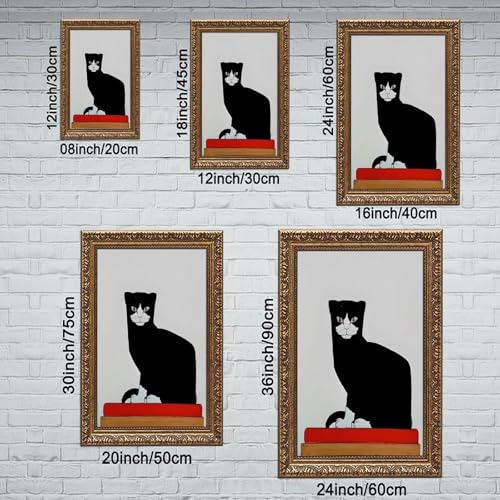 Impression sur toile The Cat par Bart Van Der Leck - Cadre suspendu 50x75 cm pour salon - 2