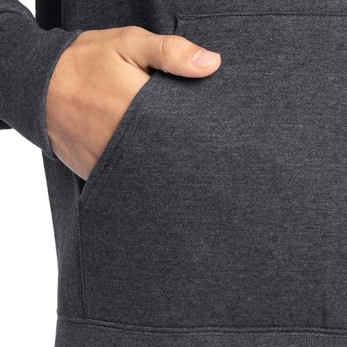 Image of Fruit of the Loom Men's Eversoft Fleece Pullover Hooded Sweatshirt, Moisture Wicking & Breathable