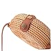 iplusmile Bolso Bandolera de Ratán Redondo para Mujer Diseño Artesanal Casual Bolso Mini Cruzado Versátil para Playa y Color Natural Imagen de iplusmile Bolso Bandolera de Ratán Redondo para Mujer Diseño Artesanal Casual Bolso Mini Cruzado Versátil para Playa y Color Natural