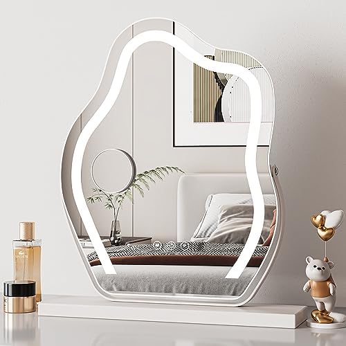 Dripex Hollywood Vanity Mirror with Light, Cloud Shape LED Hollywood Makeup Mirror with 3 Color