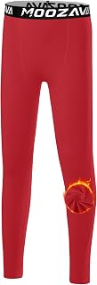 Boys Thermal Pants Leggings Kids Fleece Lined Compression Tights Base Layer Youth Football Sports Winter Cold Gear