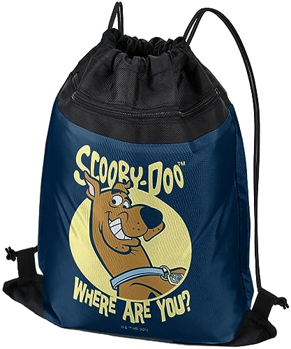 LOGOVISION Where Are You Scooby Doo Drawstring Backpack Sports Bag Sackpack 17