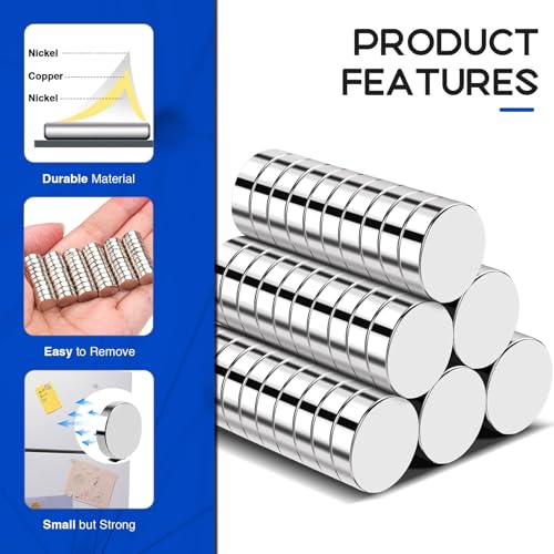 Image of Refrigerator Magnets, 120 Pcs Rare Earth Magnets, Neodymium Fridge Magnet Whiteboard Magnets for Crafts, DIY, Office, Dry Erase Board | Neodymium Fridge Magnet Whiteboard Magnets for Crafts, DIY, Office, Dry Erase Board