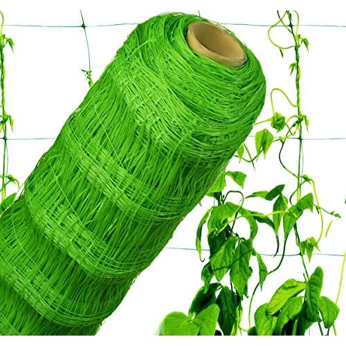 MW.Shop.24 Ranknetz 1,7m x 10m mit großer Maschenweite für den perfekten Wachstum von Tomaten und Gurken Kletterpflanzen Rankhilfe für Garten und Gewächshaus