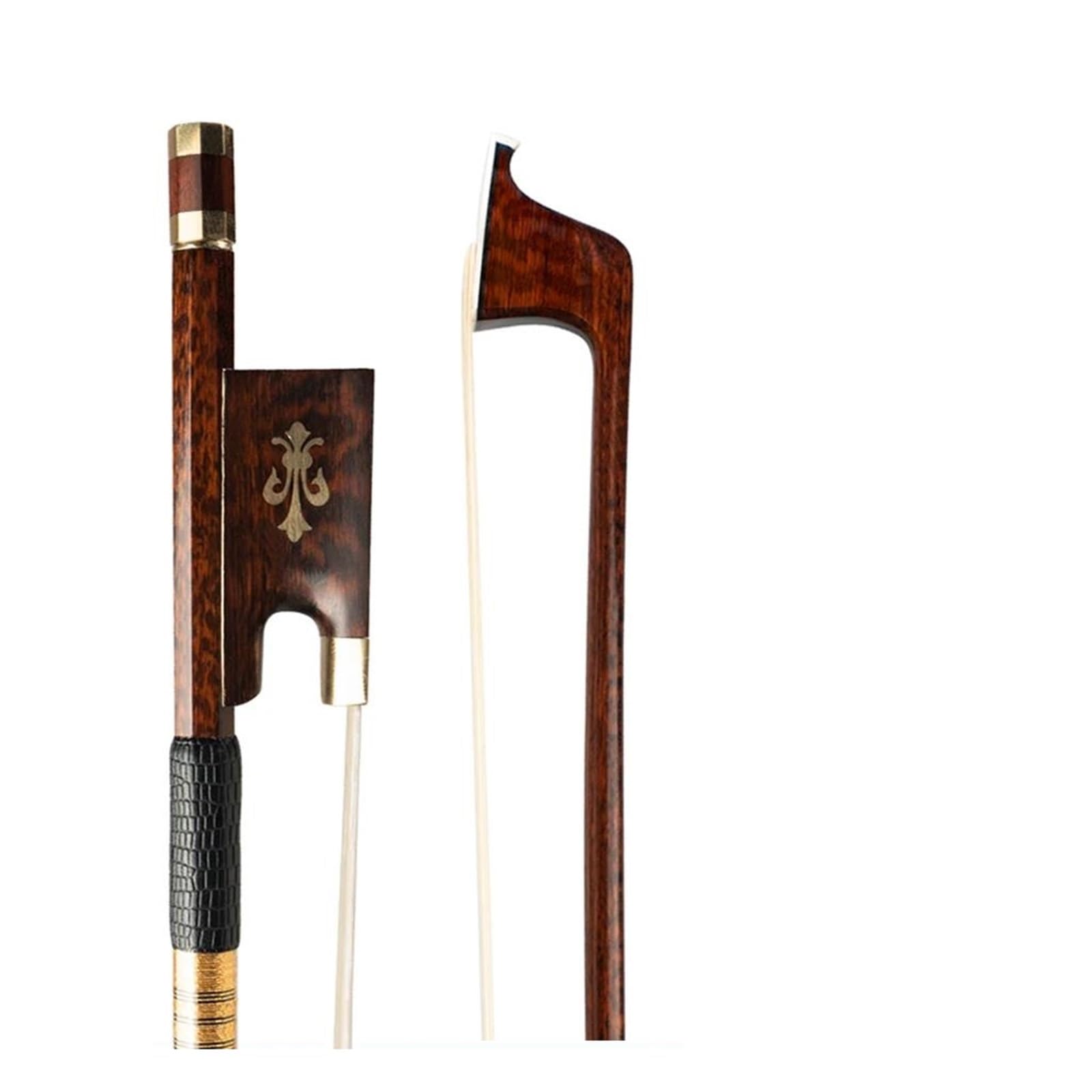Arcos De Violín De Tamaño Completo Arco De Violín Con Pelo Natural Cuerpo Madera Piel Serpiente Y Resto Dorado