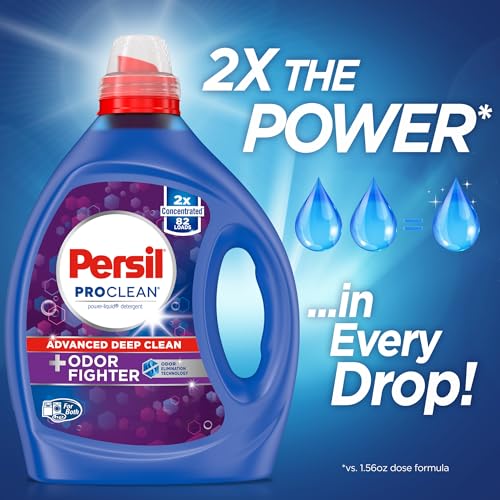 Persil Laundry Detergent Liquid, Odor Fighter with Odor Elimination Technology, High Efficiency (HE), 2X Concentrated, 82 Loads - Thumbnail 3