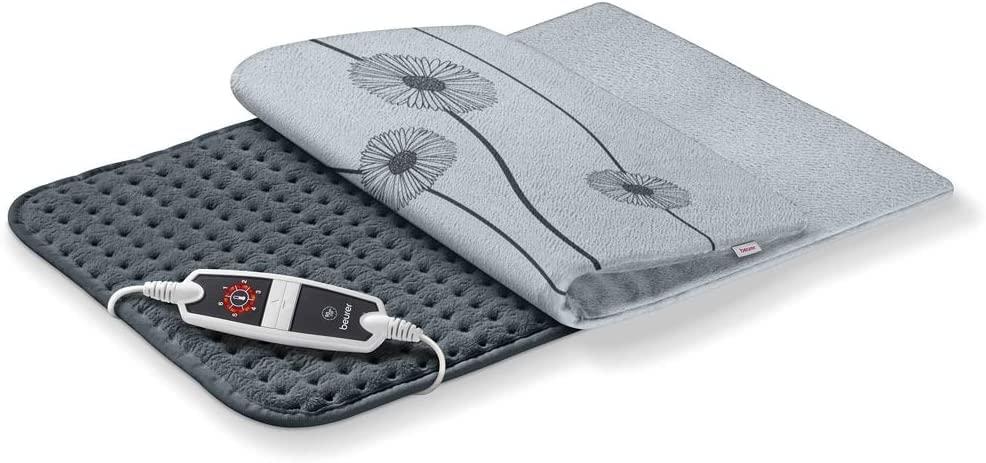 Beurer HK 125 XXL Heat Pad | Longer Electric Heat Pad For Wrap-Around Warmth | 6 Electronically Regulated Temperature Settings | Machine-Washable | Automatic Switch-off | 60 x 40 cm